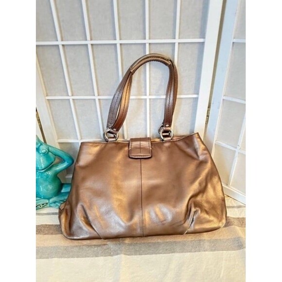 Coach Soho Metallic Bronze Handbag - Picture 2 of 11